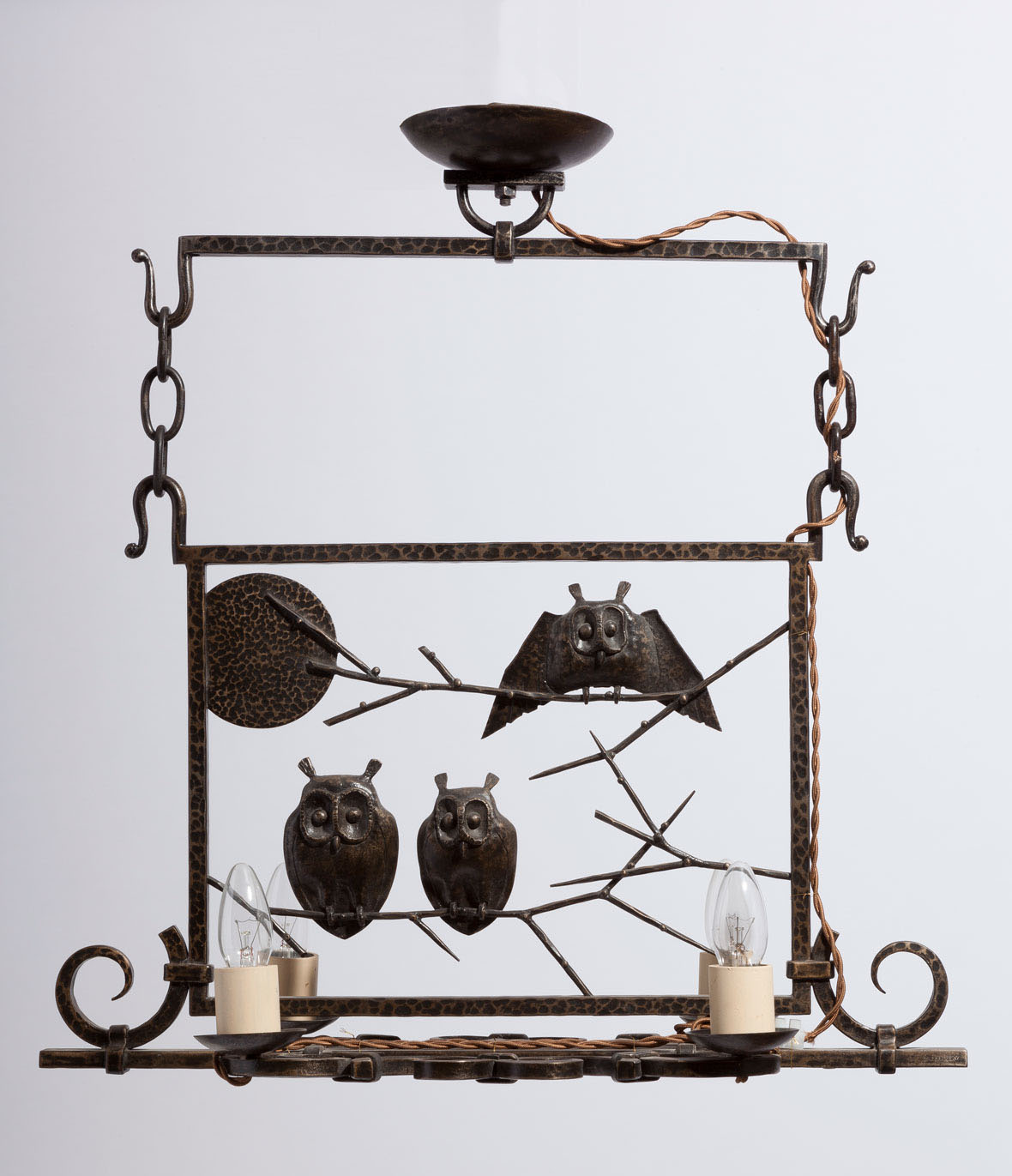 Zadounaisky 'Hiboux au Clair de Lune' Light Fixture